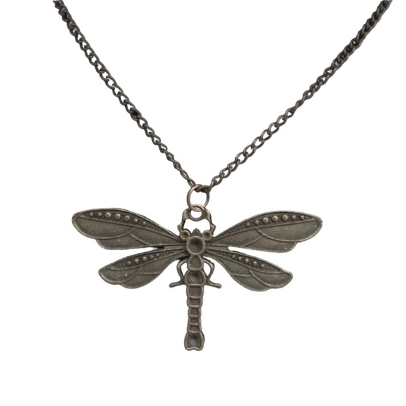 Beautiful long dragonfly necklace - Picture 1 of 6